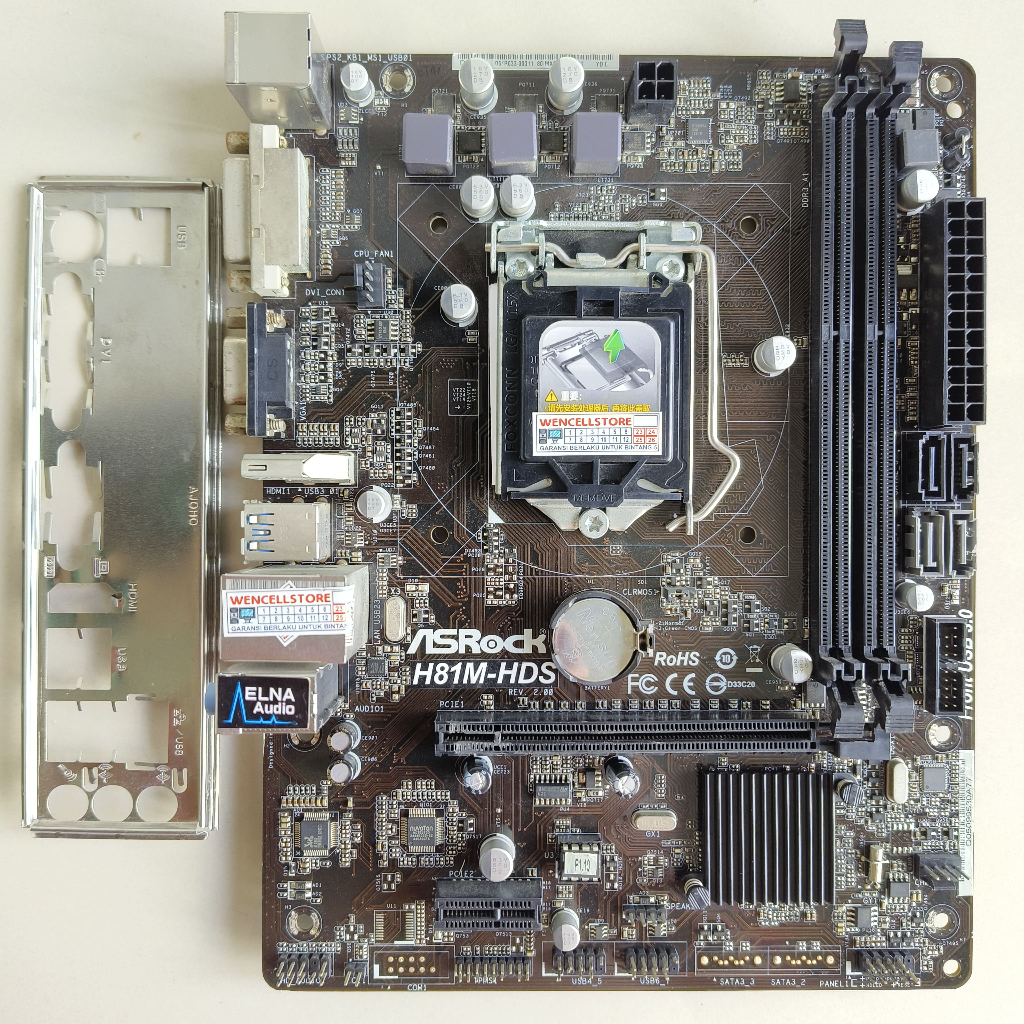 MOTHERBOARD ASROCK H81M-HDS LGA 1150 DDR3 V2