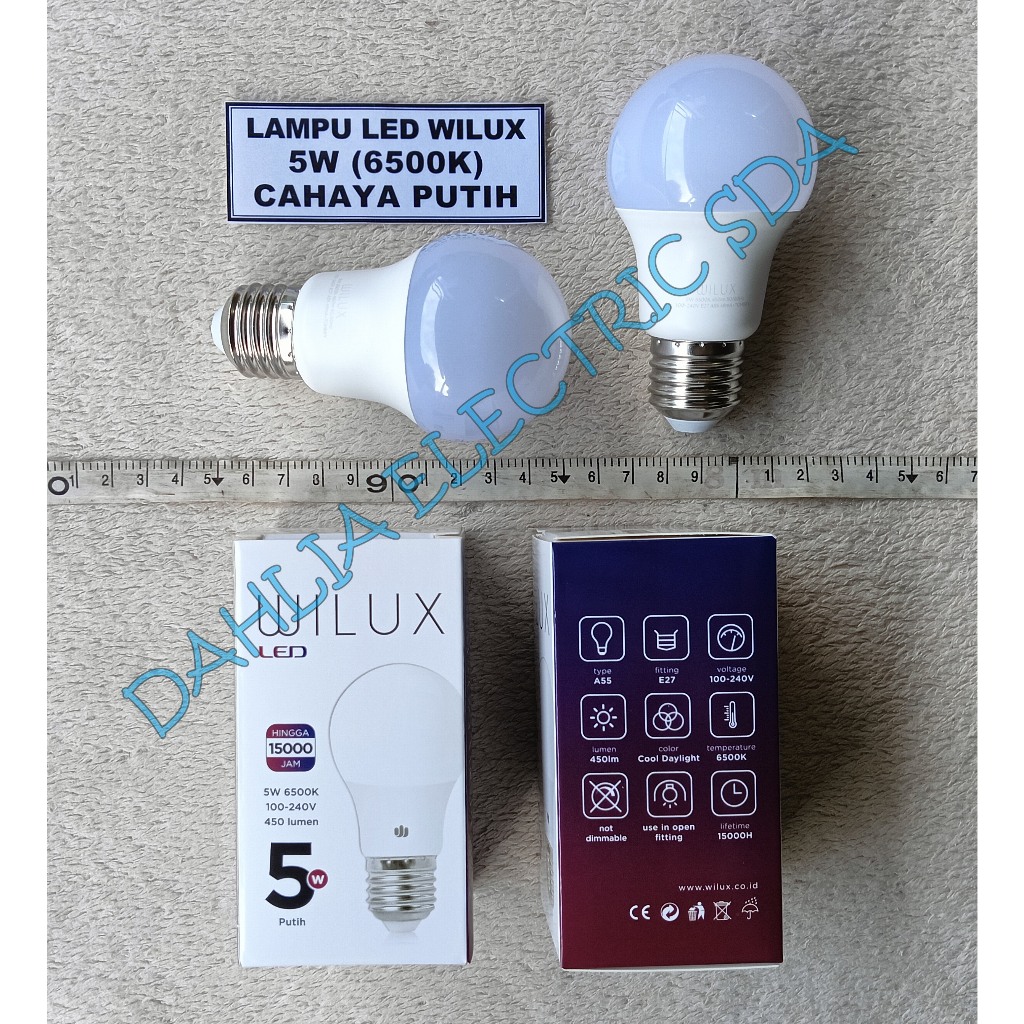 LAMPU LED 5W WILUX 6500K PUTIH
