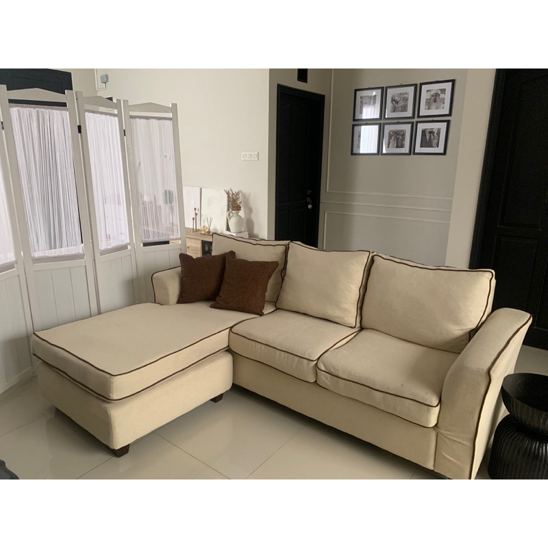 SOFA L / SOFA 3 seater/ Sofa Bed / SOFA ruang Tv