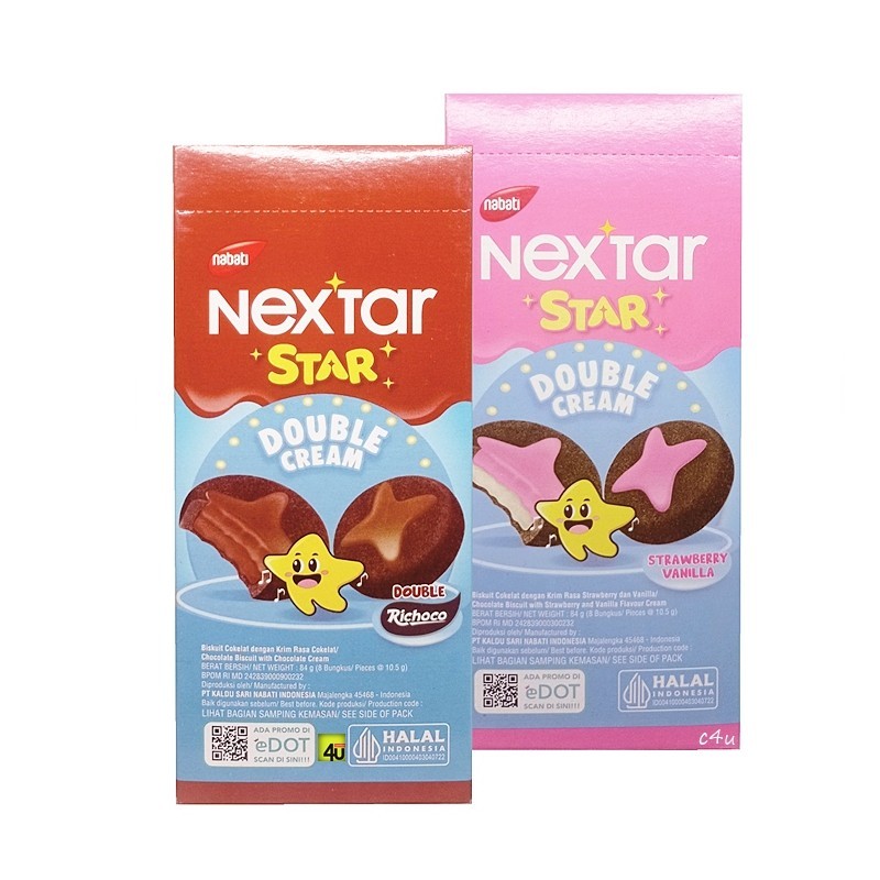 

Nabati Nextar Cookies Snack Variasi Rasa Choco Brownies, Nastar & Strawberry 106 Gram