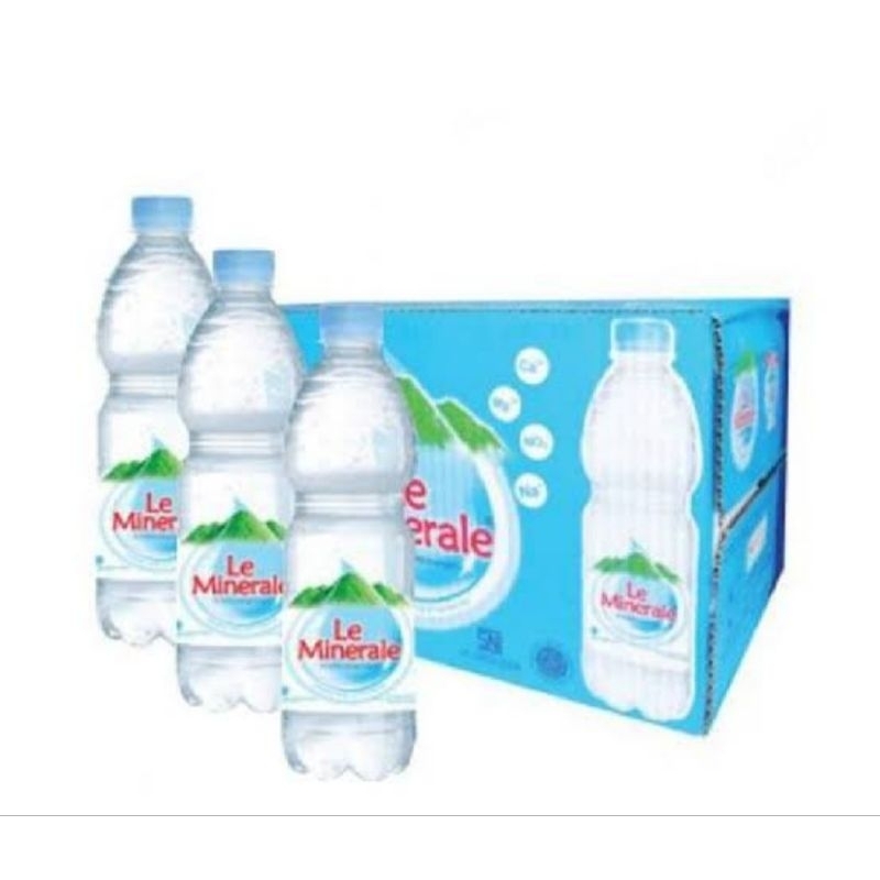 

Le Minerale air mineral botol 600 ml 1 dus 24 botol