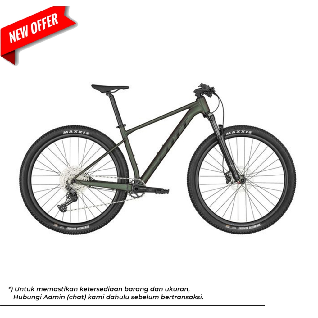 Sepeda MTB Gunung SCOTT Scale 980 Black Dark Green 2023
