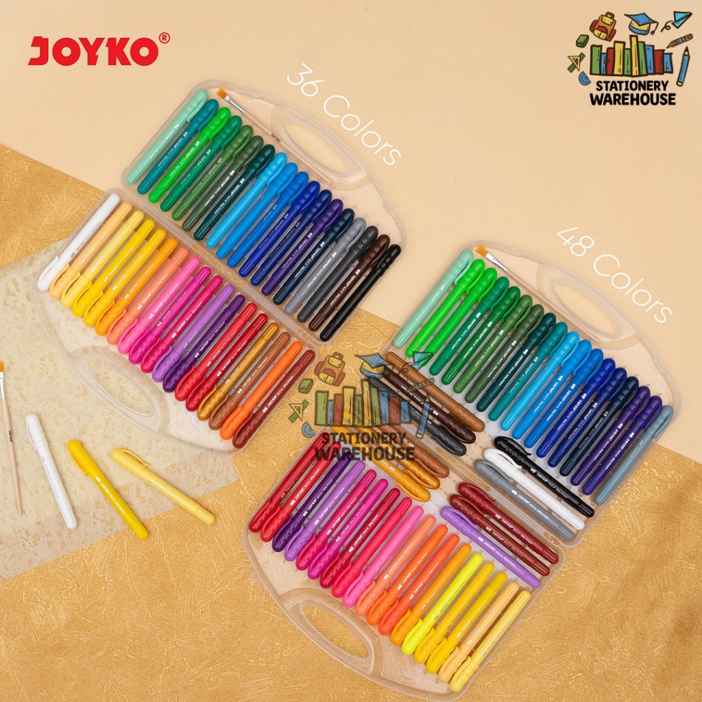 

tyvf Silky Crayon Krayon Halus Joyko SLC-A SLC-A-12 SLC-A-24 SLC-A-36 SLC-A-48 12 , 24 , 36 dan 48
