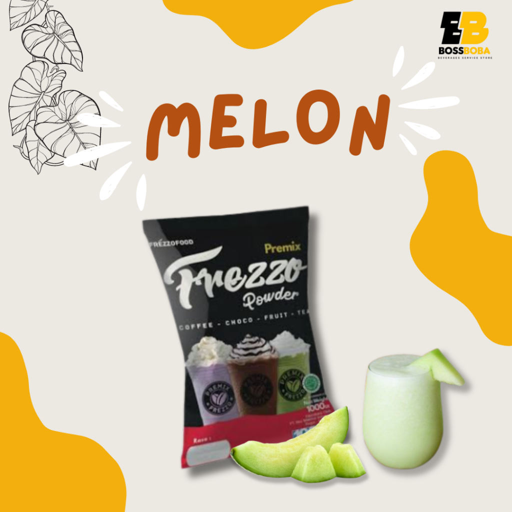 

Bubuk Minuman Rasa Melon Premix Frezzo Powder Drink 1kg/Minuman Kekinian Murah/Bossboba