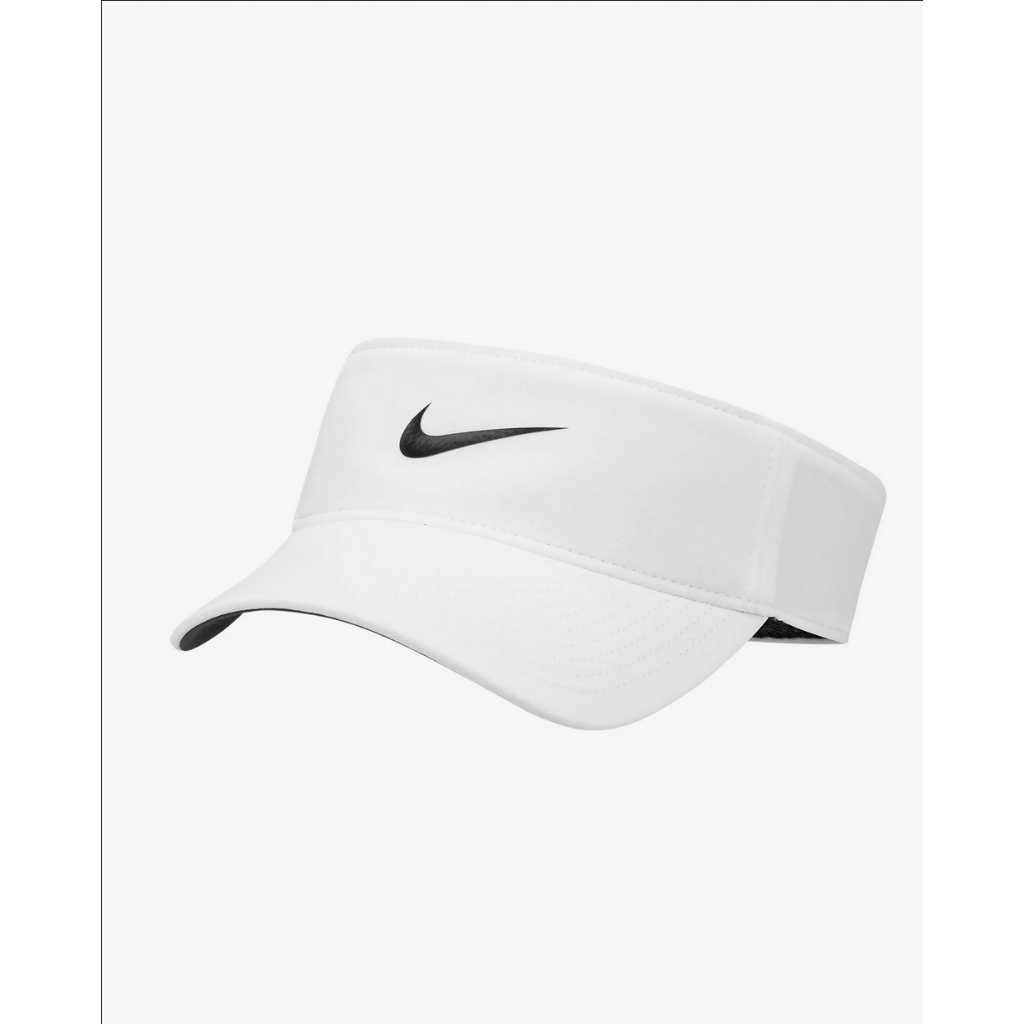 Nike Dri-FIT Ace Swoosh Visor White Putih FB5630-100 Topi Original 100%