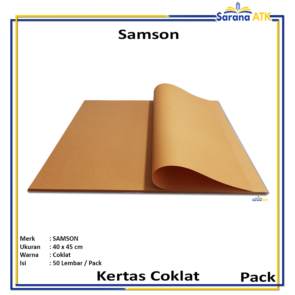

Samson - Kertas Samson Coklat Premium Ukuran 40 x 45cm - Pack