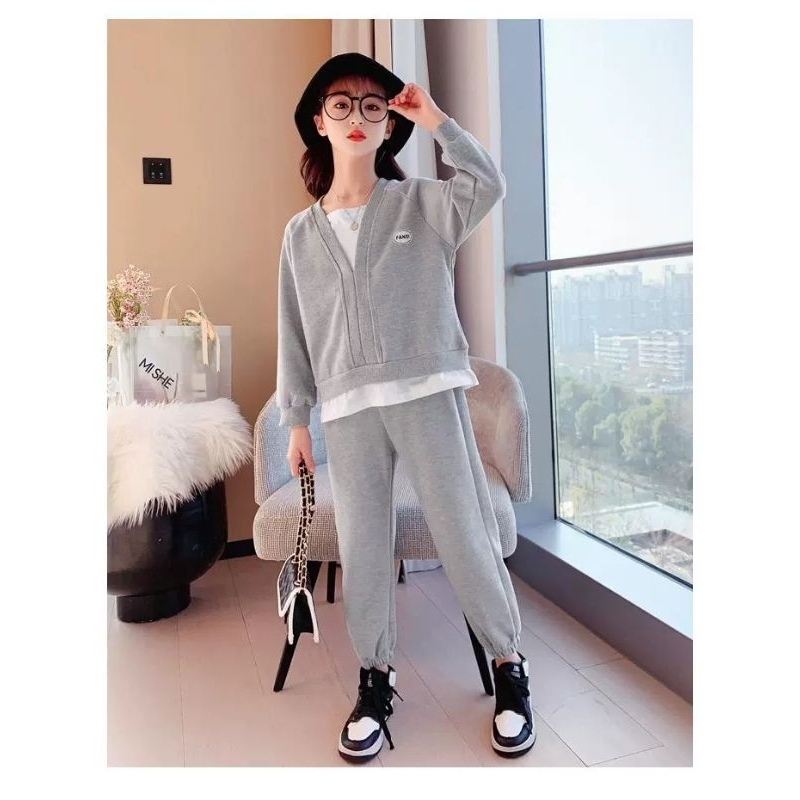 Setelan Joger Anak Fanxi 3 dan6 Tahun