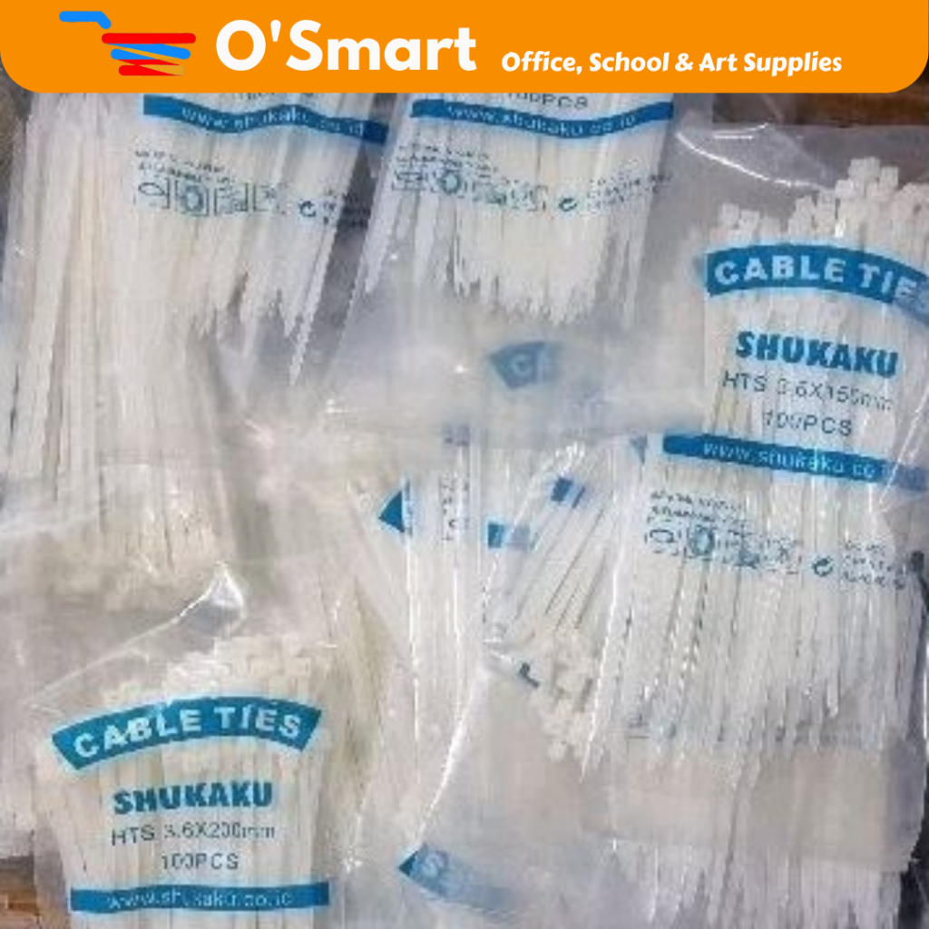 KABEL TIES PENGIKAT SHUKAKU HITAM/PUTIH