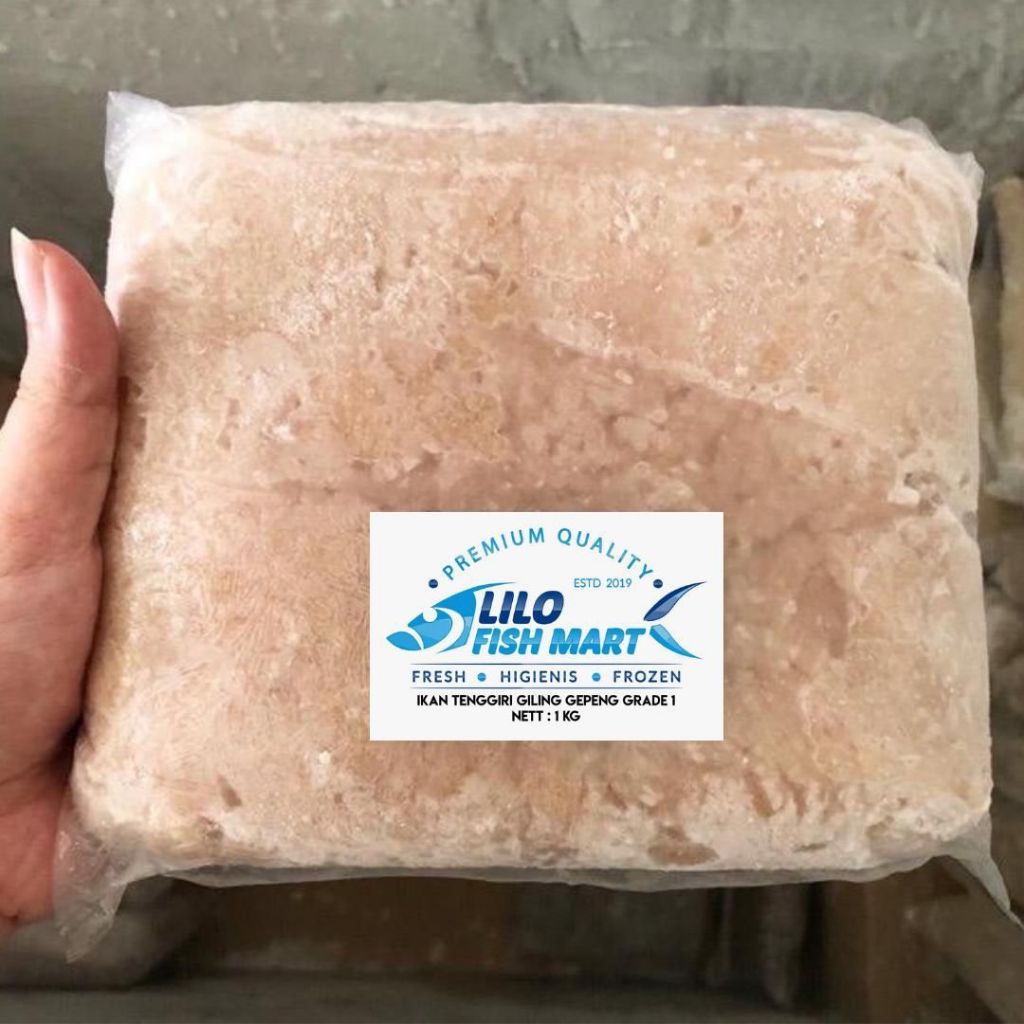 

Ikan Tenggiri Giling Gepeng 1kg (BETINA) Grade 1