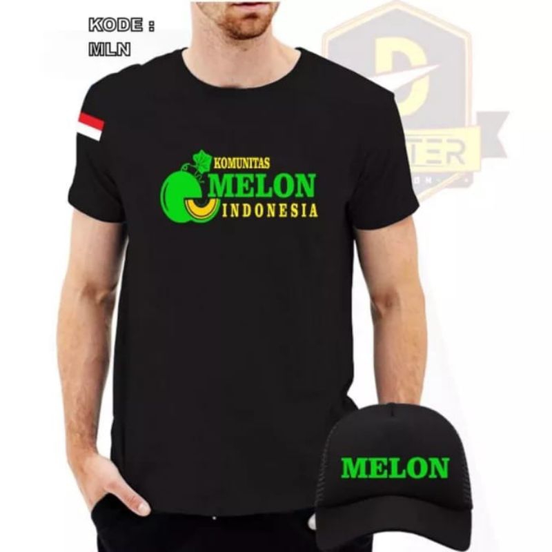 KAOS PETANI MELON INDONESIA BONUS TOPI