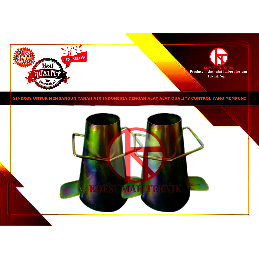 corong slump test kerucut abraham funnel slump test