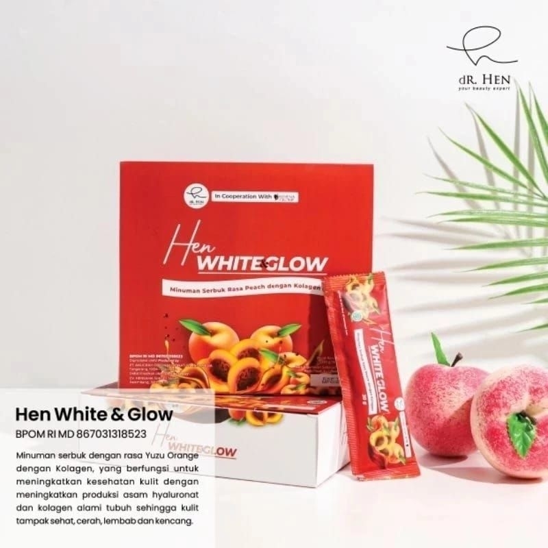 Dr Hen minuman collagen Original by Dr richard lee White & Glow suplemen kecantikan minuman suplemen