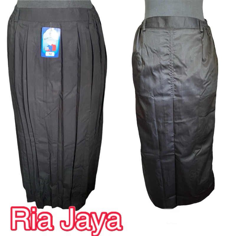 Rok Plisir Panjang Rok Span Meksi Panjang Hitam Untuk Sekolah Ospek