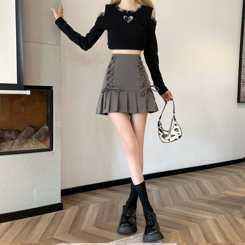 NEW Sweet Berry Skirt Grey