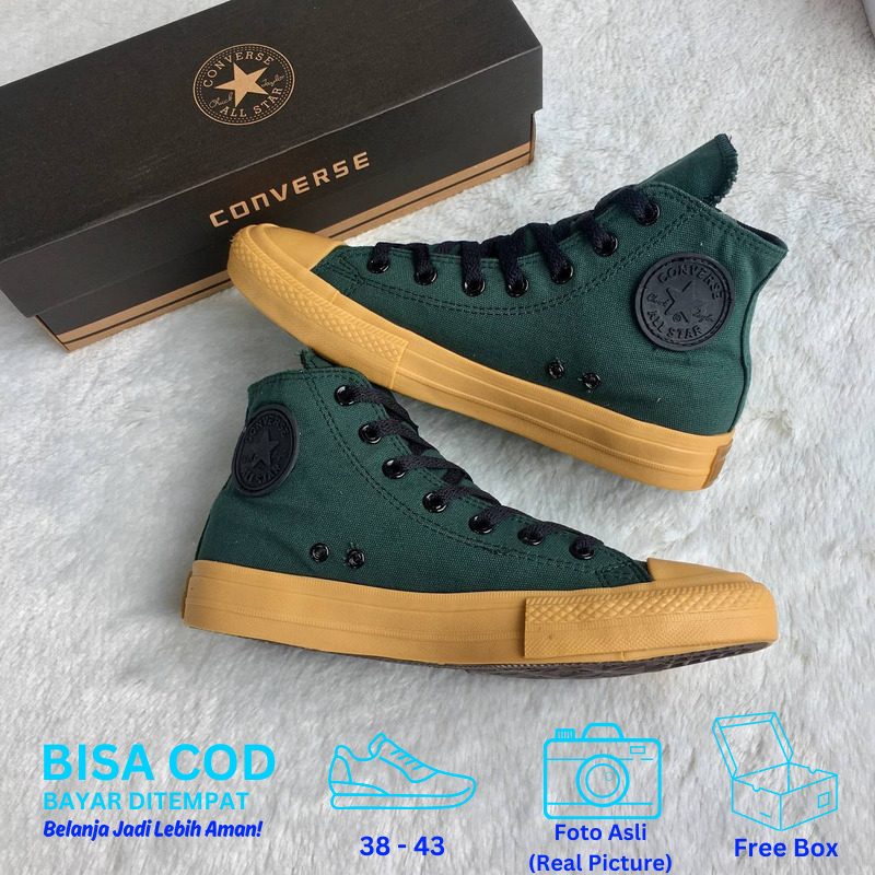 Sepatu Converse Sepatu Kets Santai Sneakers Kasual Converse ALL STAR Chuck Taylor High Gumb Ori Pria