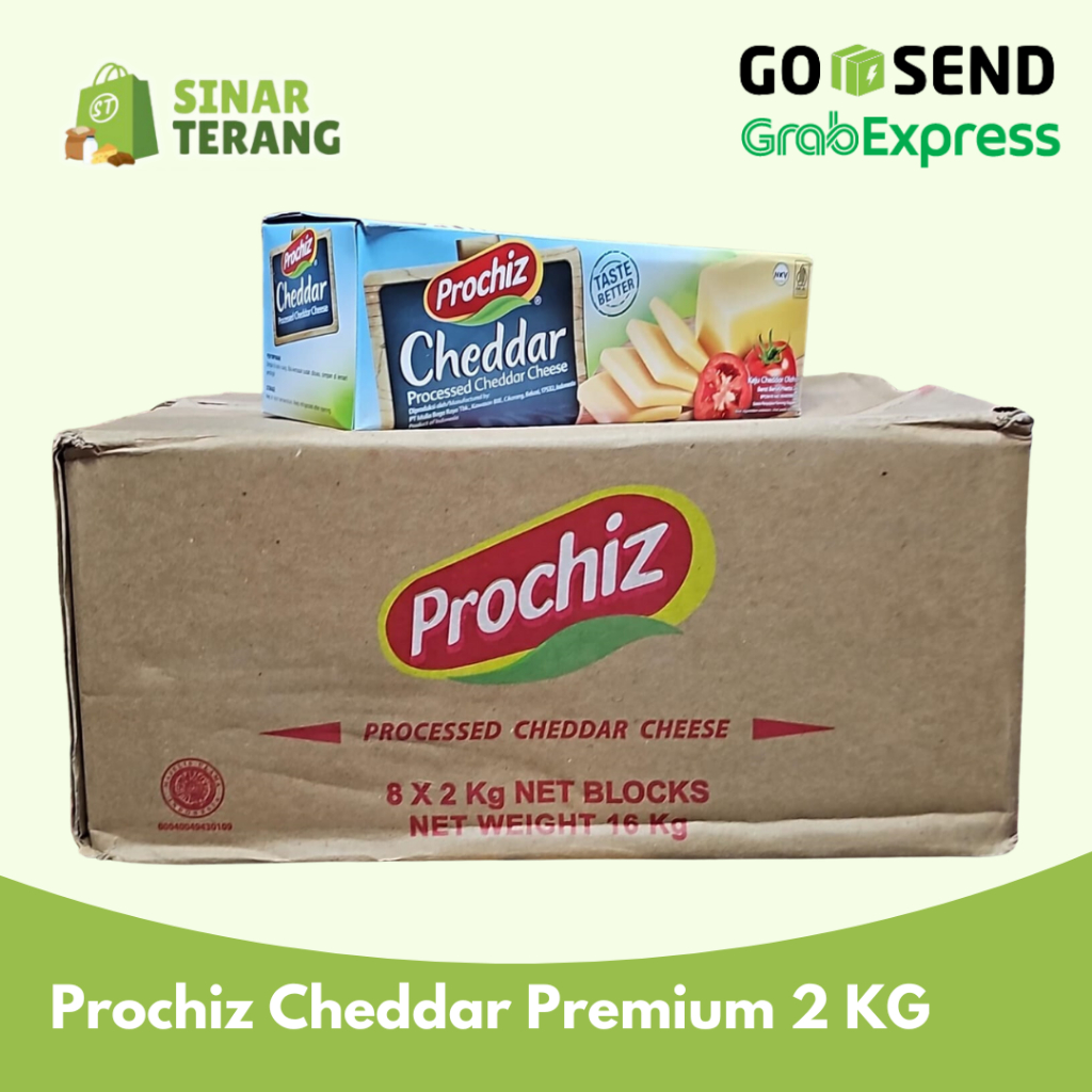 

Bakaranandia - Keju Cheddar Prochiz Premium 2Kg - Rasa Lebih Nikmat & Creamy