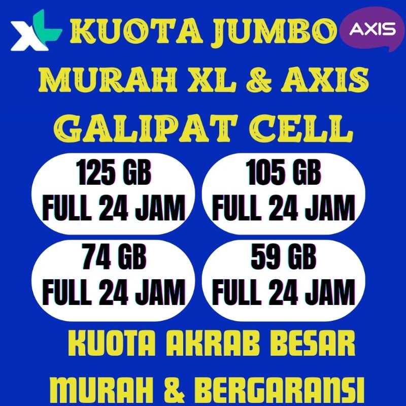 PROMO KUOTA XL dan AXIS KUOTA MURAH XL KUOTA MURAH AXIS BERGARANSI