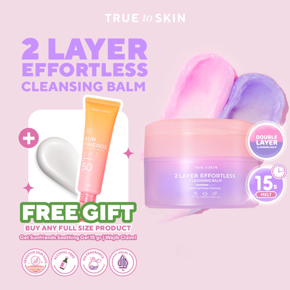 1212 TRUE TO SKIN x YUPI 2 Layer Effortless Cleansing Balm 8gr buruan