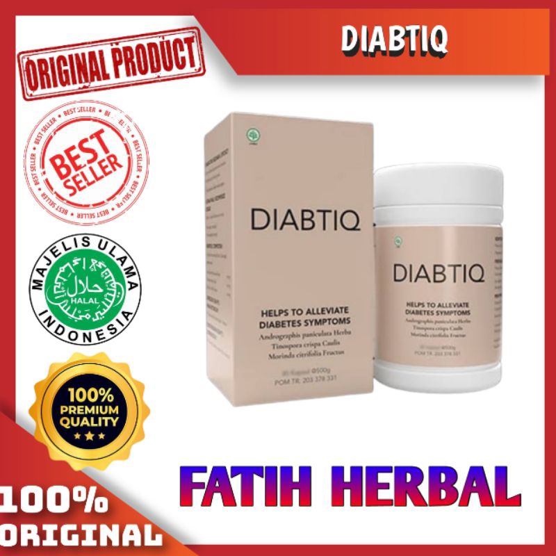 DIABTIQ ASLI ORIGINAL OBAT DIABETES KENCING MANIS GULA DARAH AMPUH TOPCER