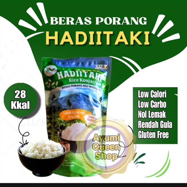 

Terbaik HADIITAKI Beras porang Rice Konjac shirataki beras diet 1 Kg