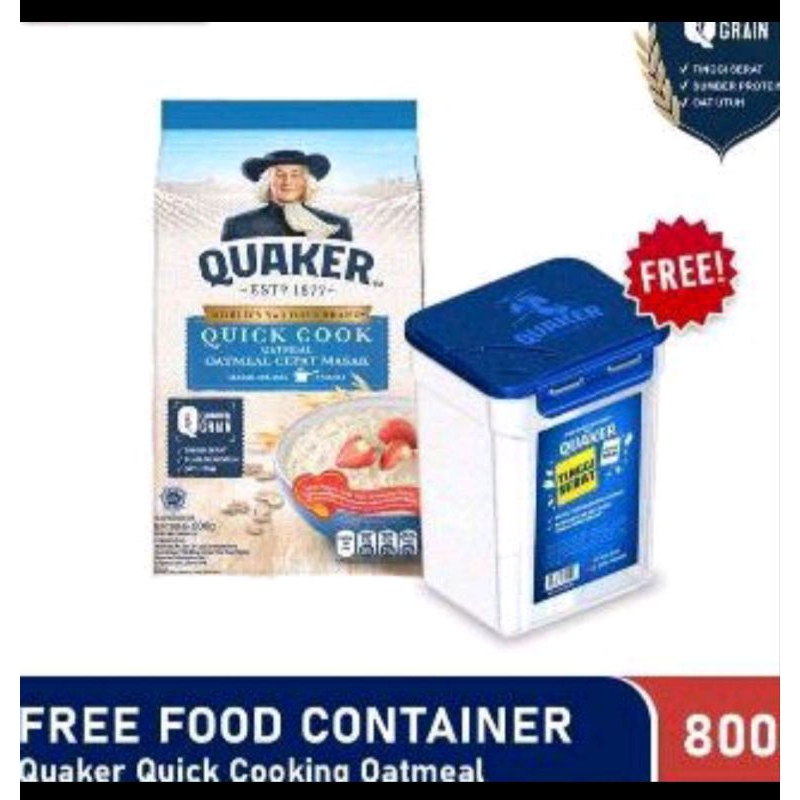 

Quaker quick cook 800gr gratis countainer