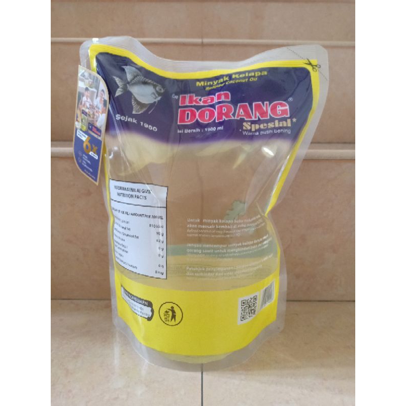 

Minyak Goreng Kelapa Dorang Spesial 1900ml / 1900 ml / 1,9 liter