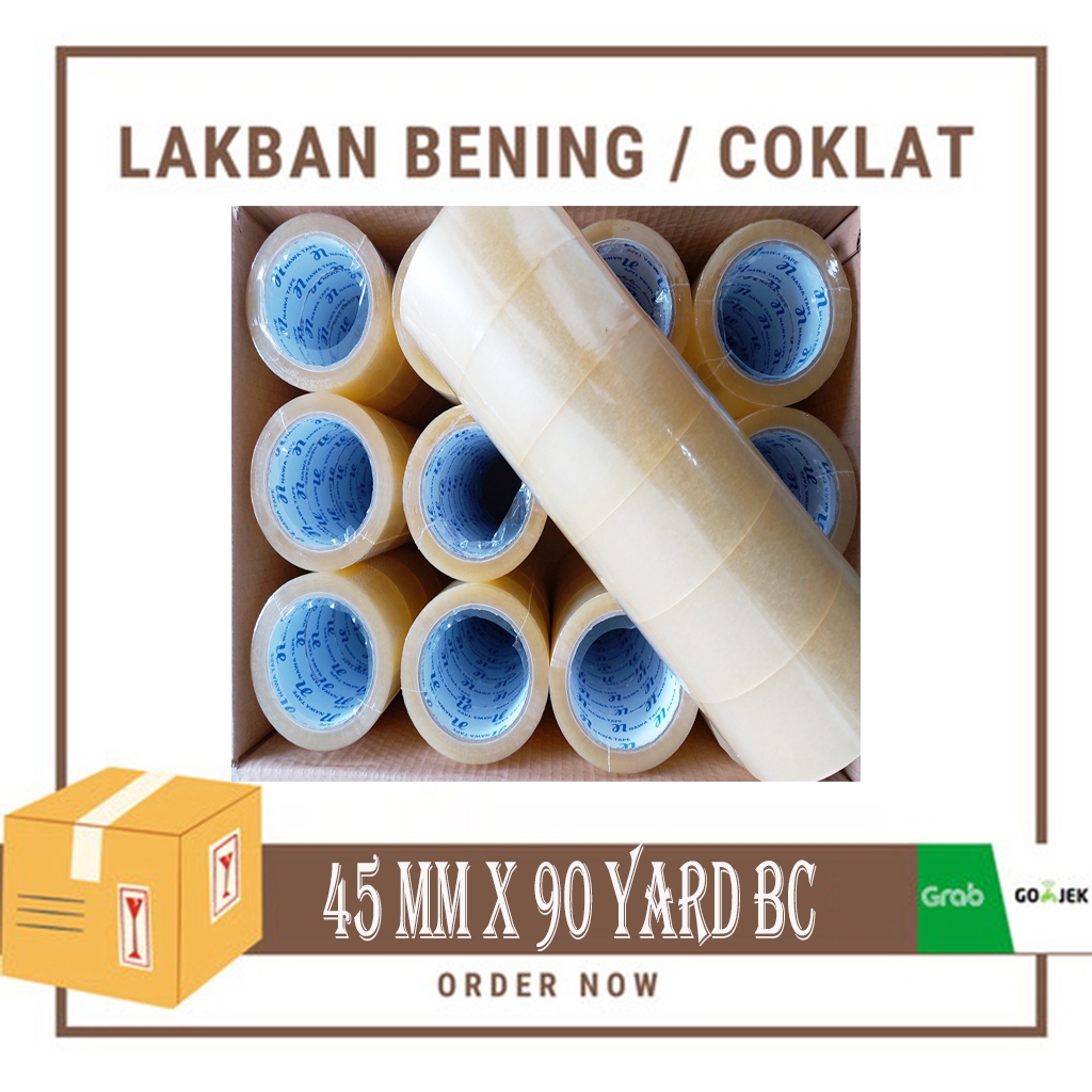 

[HARGA GROSIR] Lakban OPP Tape Packing 45 mm X 90 yard BC SECARTON