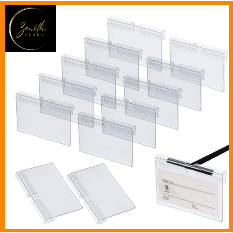 

10pcs label harga mika supermarket | PVC price tag holder