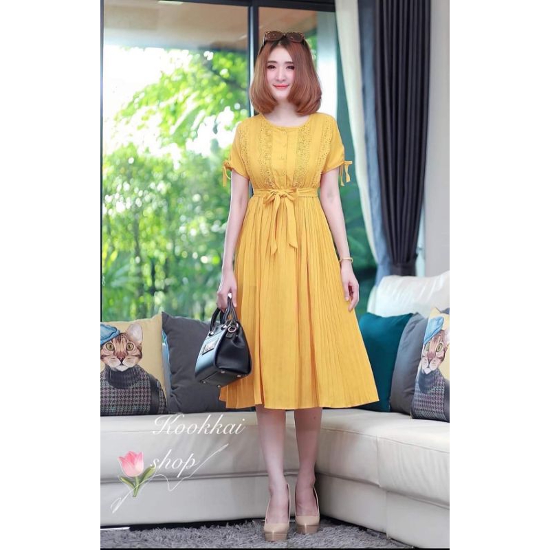 Dress plisket bangkok