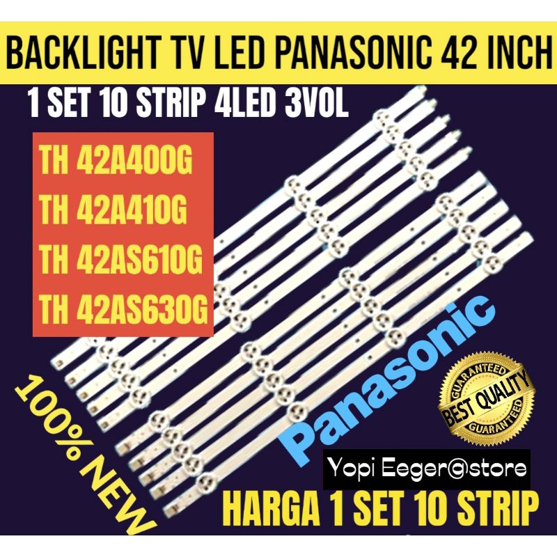 BACKLIGHT TV LCD LED PANASONIC 42 INCH TH-42A400G-TH-42A410G-TH-42AS610G-TH-42AS630G BACKLIGHT TV 42