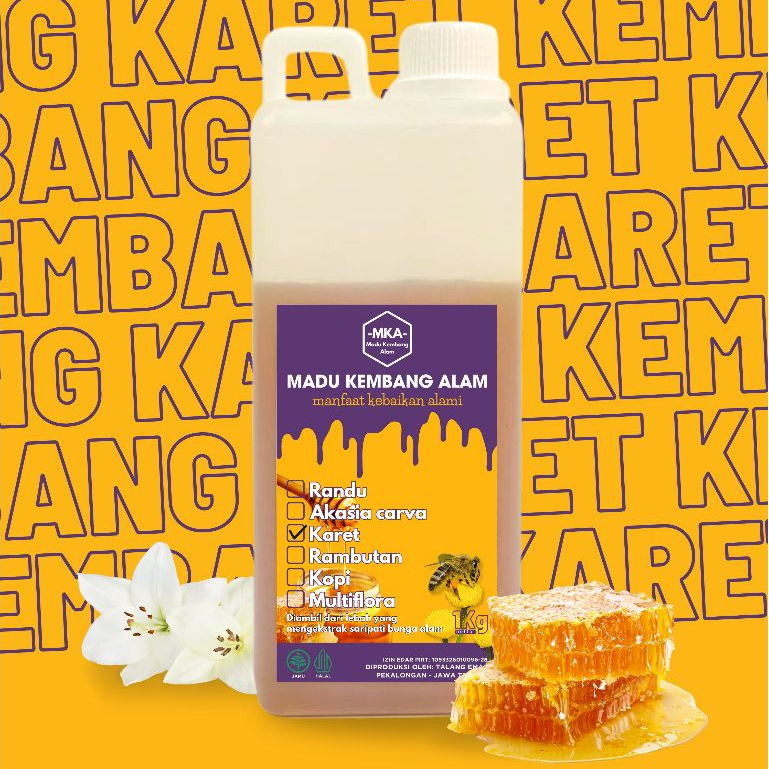 

MADU MURNI 100% NECTAR BUNGA KARET - MADU KEMBANG ALAM 1KG