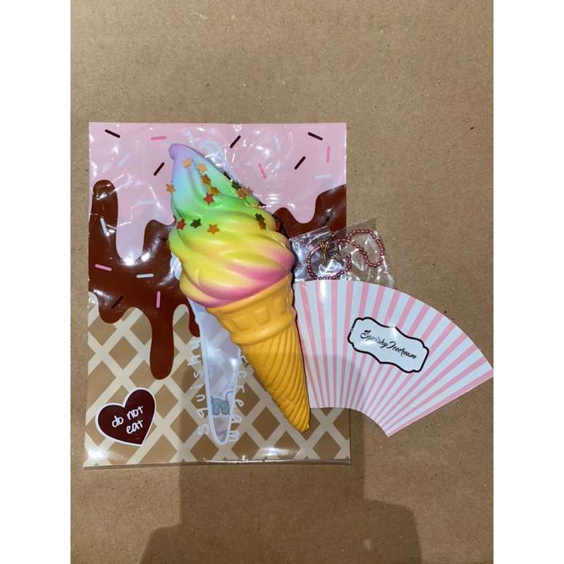 [FLASH SALE SQUISHY] RAINBOW ICE CREAM BY PUNIMARU (LICENSED AND RARE)