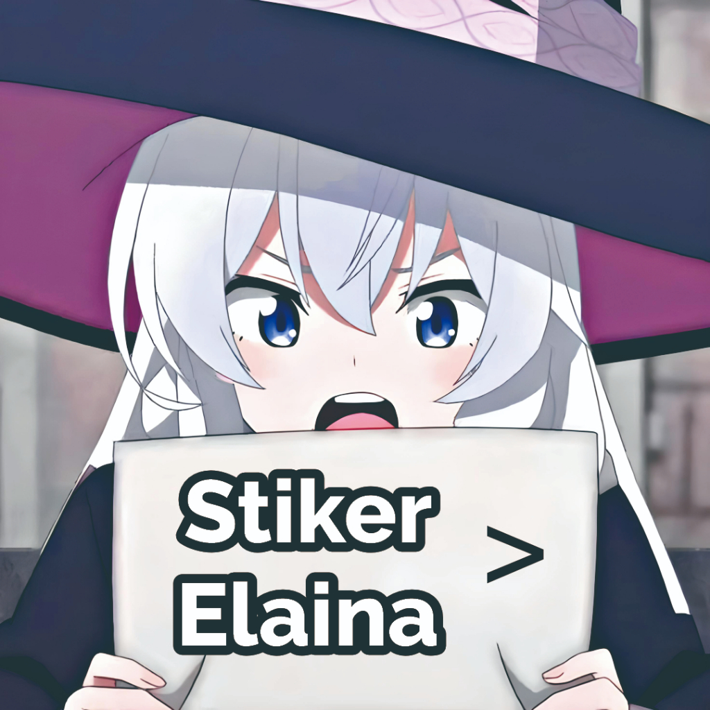 

Stiker Elaina karakter anime Majo no Tabitabi murah meriah isi 40 pcs