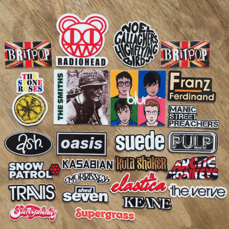 

Sticker Pack Band British Pop Sticker Band Britpop (isi 25pcs)