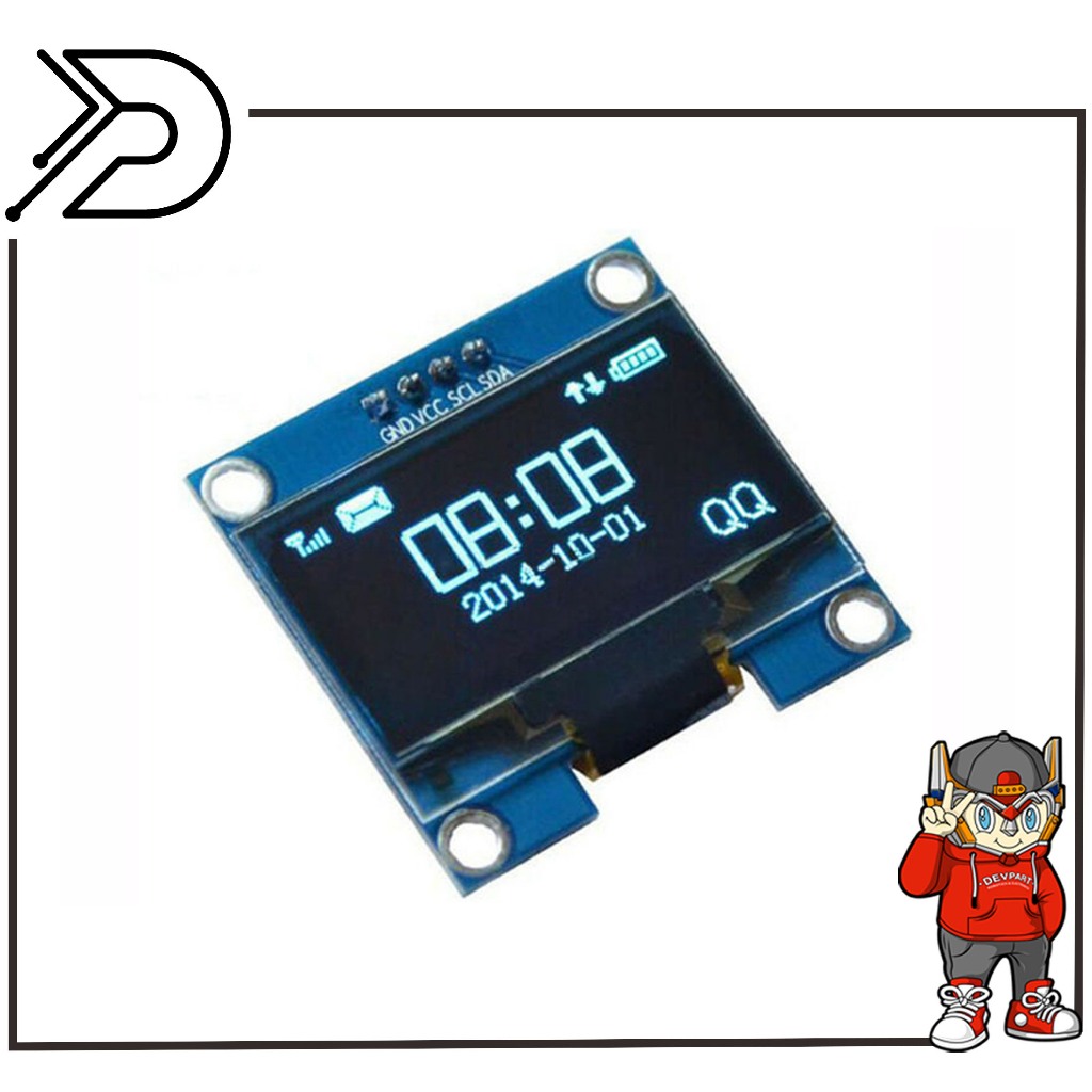 OLED LCD 0.96 Inch BLUE I2C IIC 128X64 DISPLAY MODULE FOR ARDUINO