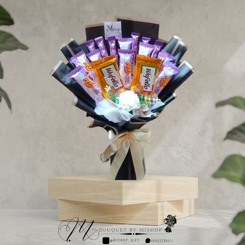 

Buket Snack Buket jajan Wisuda Bouquet Hadiah Kado Ulang Tahun