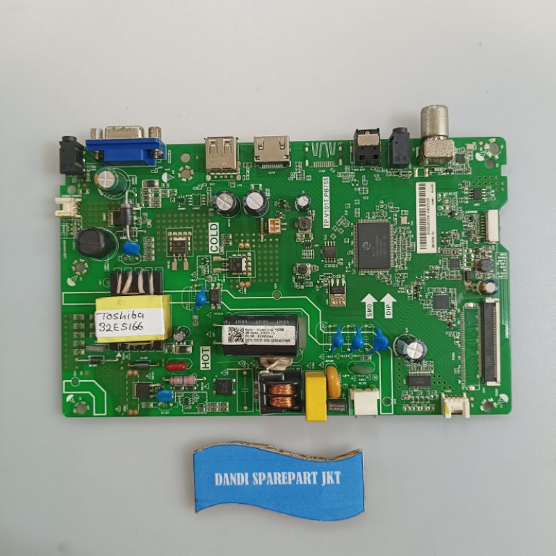 mb led tv Toshiba 32e5166 - mainboard tv led - mesin tv led