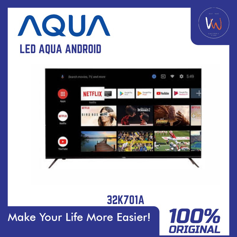 Led Aqua Android 32inc 32K701A / Led 32inc / Tv Aqua