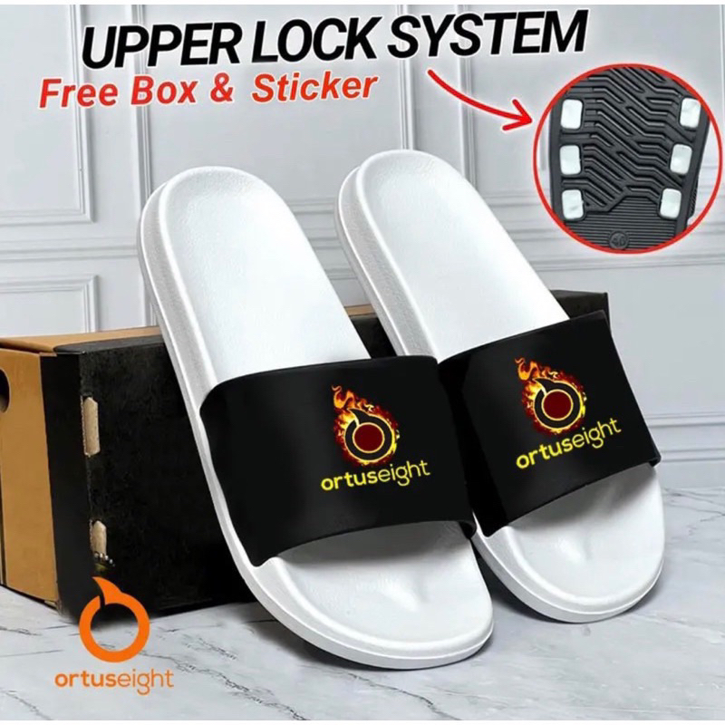 Sandal slip on Slop Sendal pria cassual full karet