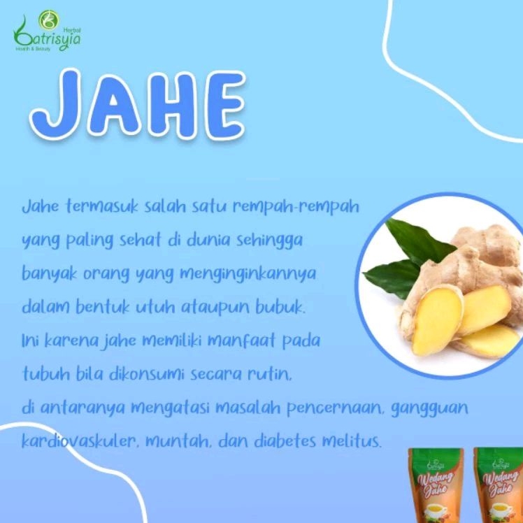 

WEDANG JAHE BATRISYIA MINUMAN KESEHATAN