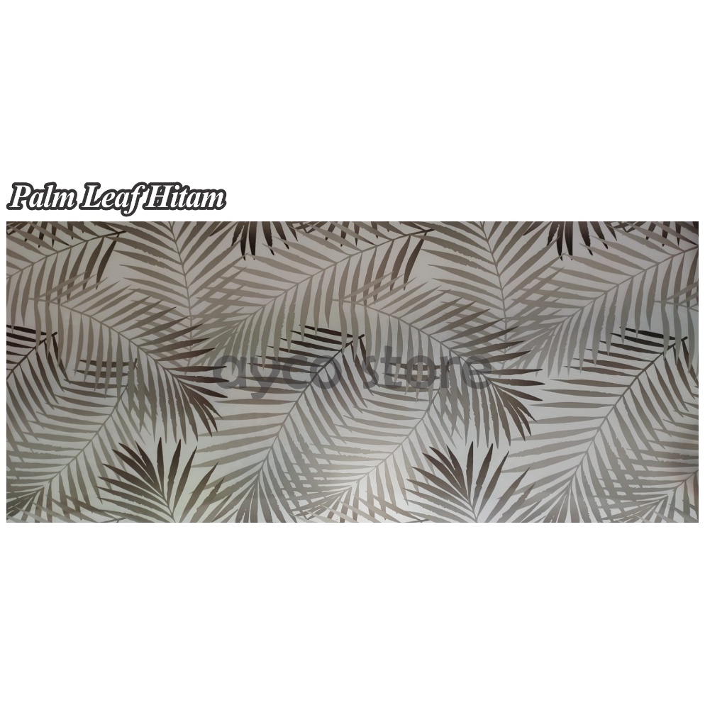 Tren Kekinian Fiber Pagar Pelapis Penutup Rumah Motif  Palm Leaf