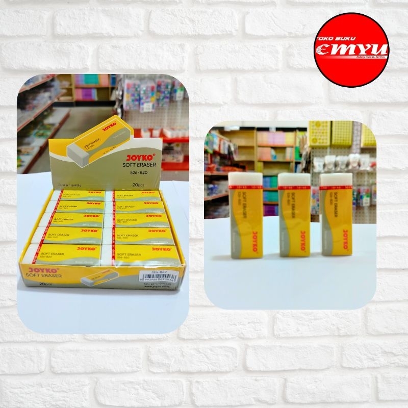 

Penghapus / Eraser Joyko Putih Besar Isi 20 Pcs