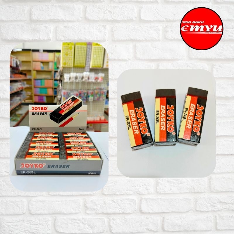 

Penghapus / Eraser Joyko Hitam Besar Isi 20pcs