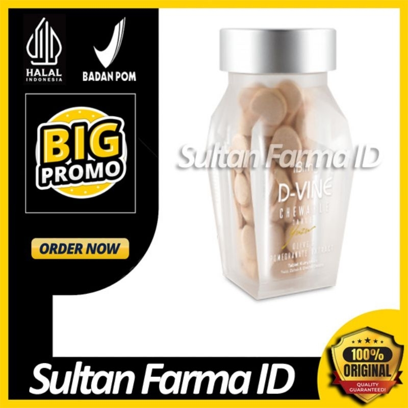 DVINE ® Dvine Original | Dvine Asli Collagen Candy 20 BUTIR | Pemutih Kulit Seluruh Tubuh Anti-Aging