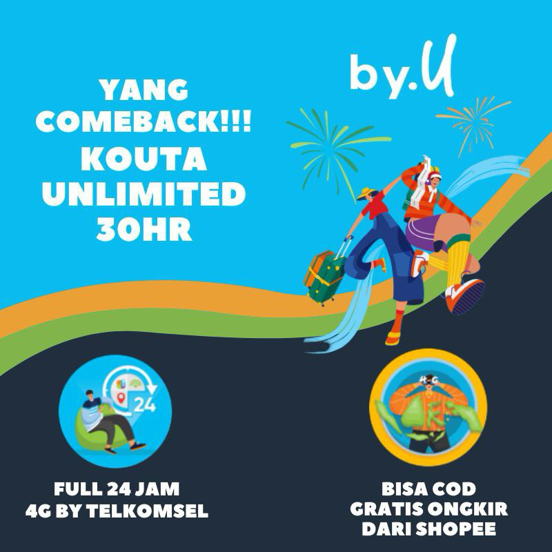 Kartu Perdana By.U Unlimited 2Mbps/30hr COMEBACK PROMO HOT