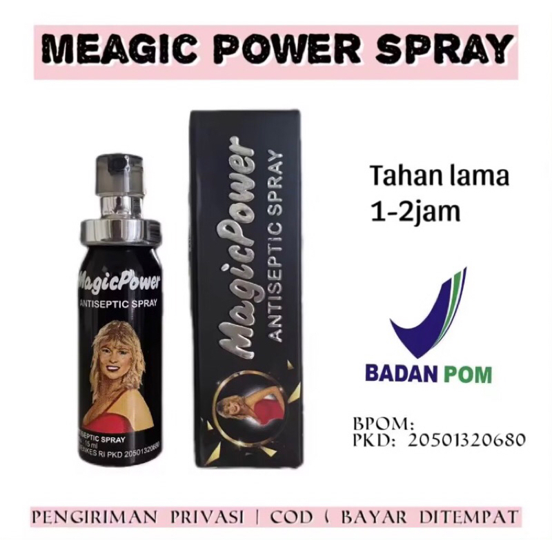 Tissue / Magic Power - Antiseptic Magic Power Spray ( Kotak Hitam )Isi 1Botol BPOM| Magic Power Spra