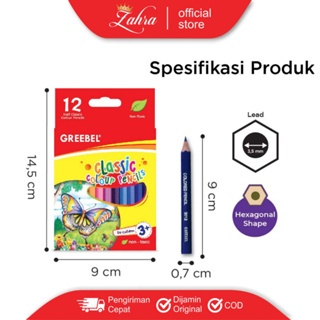 

Pensil Warna Parko / Greebel Classic Colour 12 warna