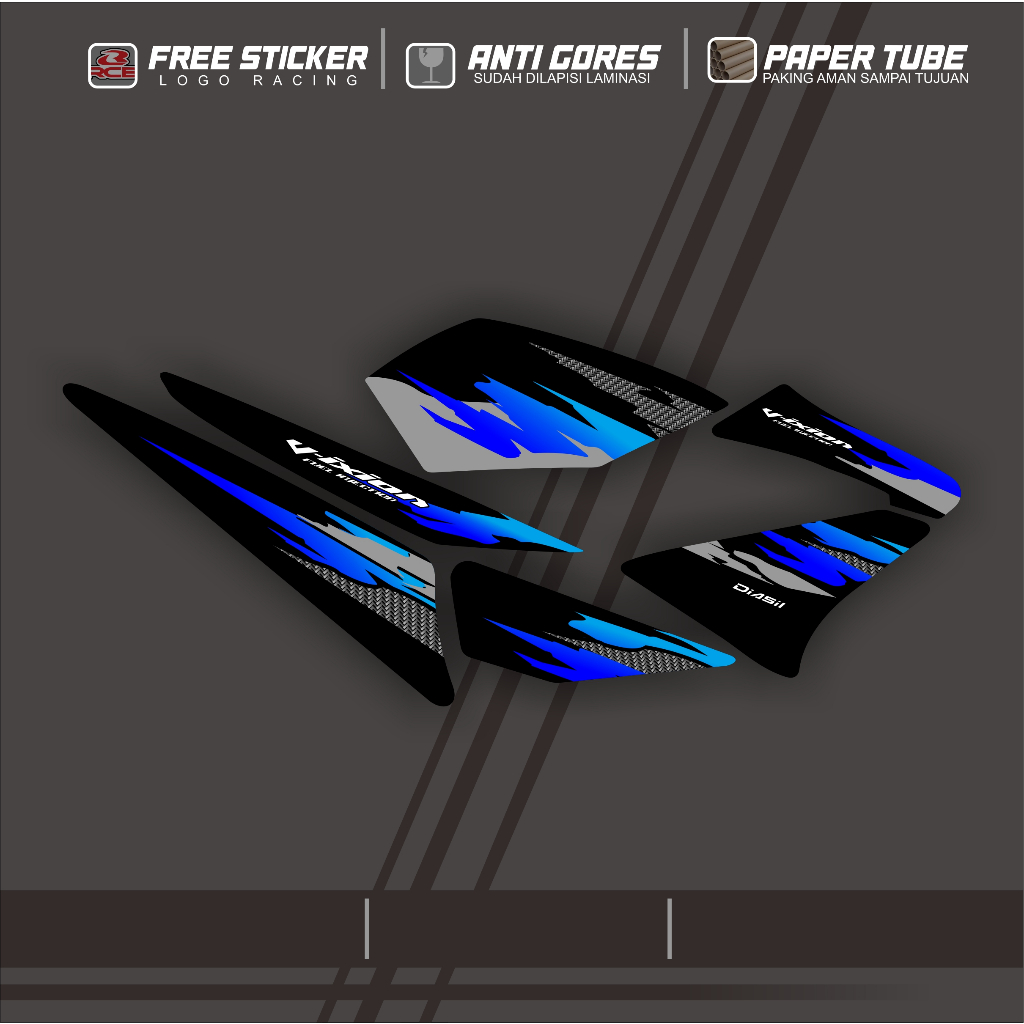 STRIPING STIKER VIXION OLD FULL VARIASI