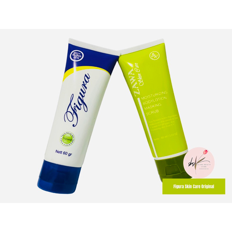 PAKET 2 PCS CREAM ZAWA SKIN CARE DAN FIGURA SKIN CARE BPOM NA MENCERAHKAN