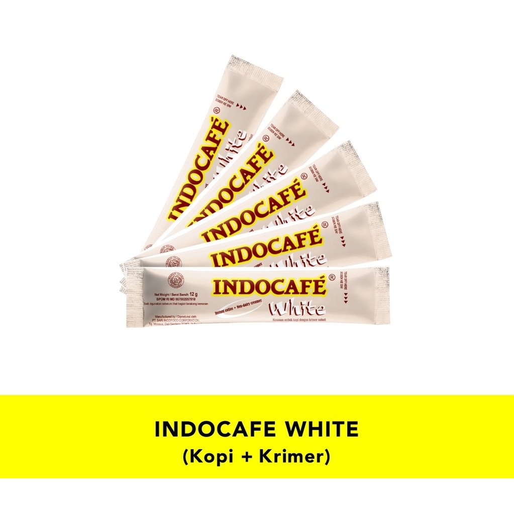 

Indocafe White Coffee 10pcs x 12gr No Sugar Added